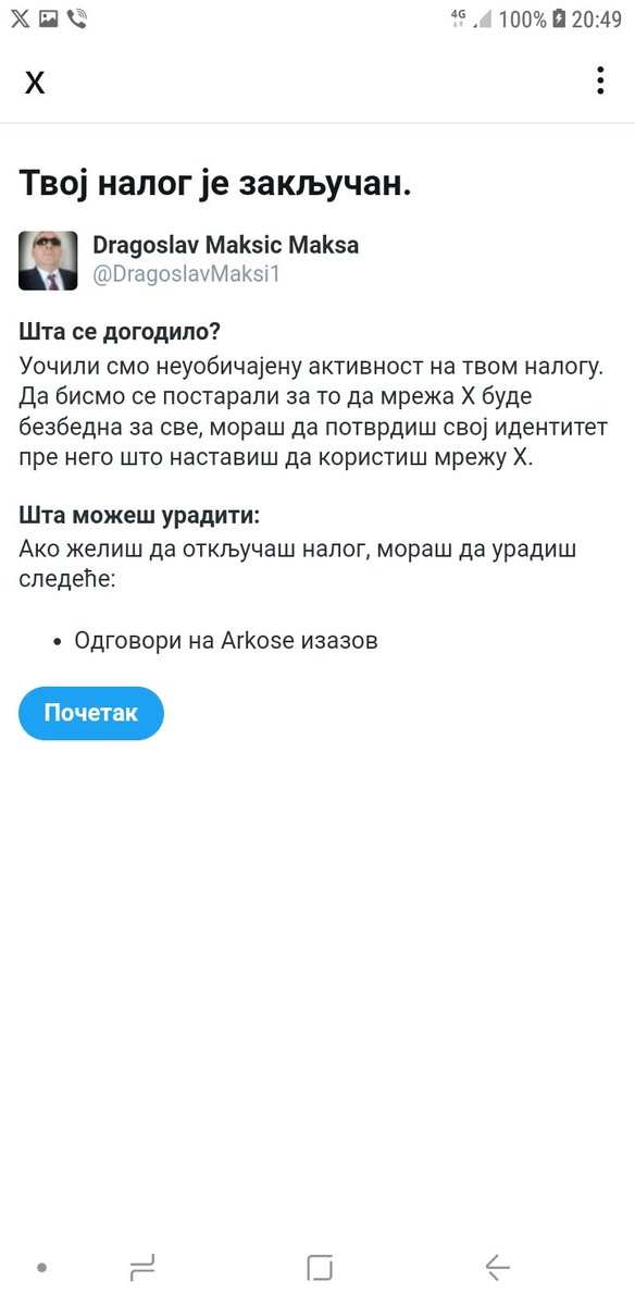 DragoslavMaksi1's tweet photo. Gospodo iz X mreže (bivši twiter ) ostavite se tih provokacija i maltretiranja ako neko ulazi u moj nalog na x mrezi recite javno a ne na taj način da se tako ponašate ako ste se stavili i vi poput facebooka i instagrama u službu SNS I ALEKSANDRA VUČIĆA recite da ugasim nalog https://t.co/5bEbf9c6Q5