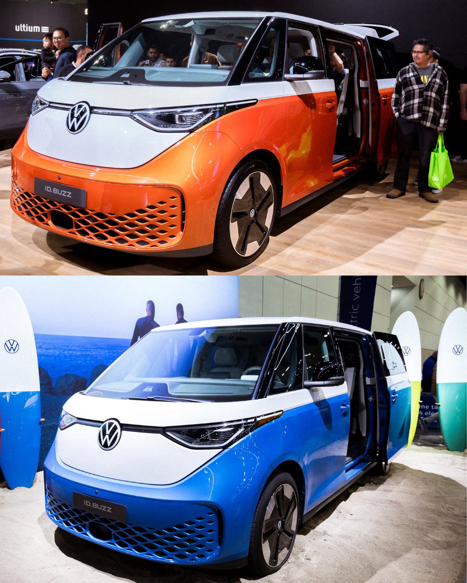 LAAutoShow's tweet image. Orange or Blue? Which is your favorite? #LAAutoShow #IDBuzz #VW