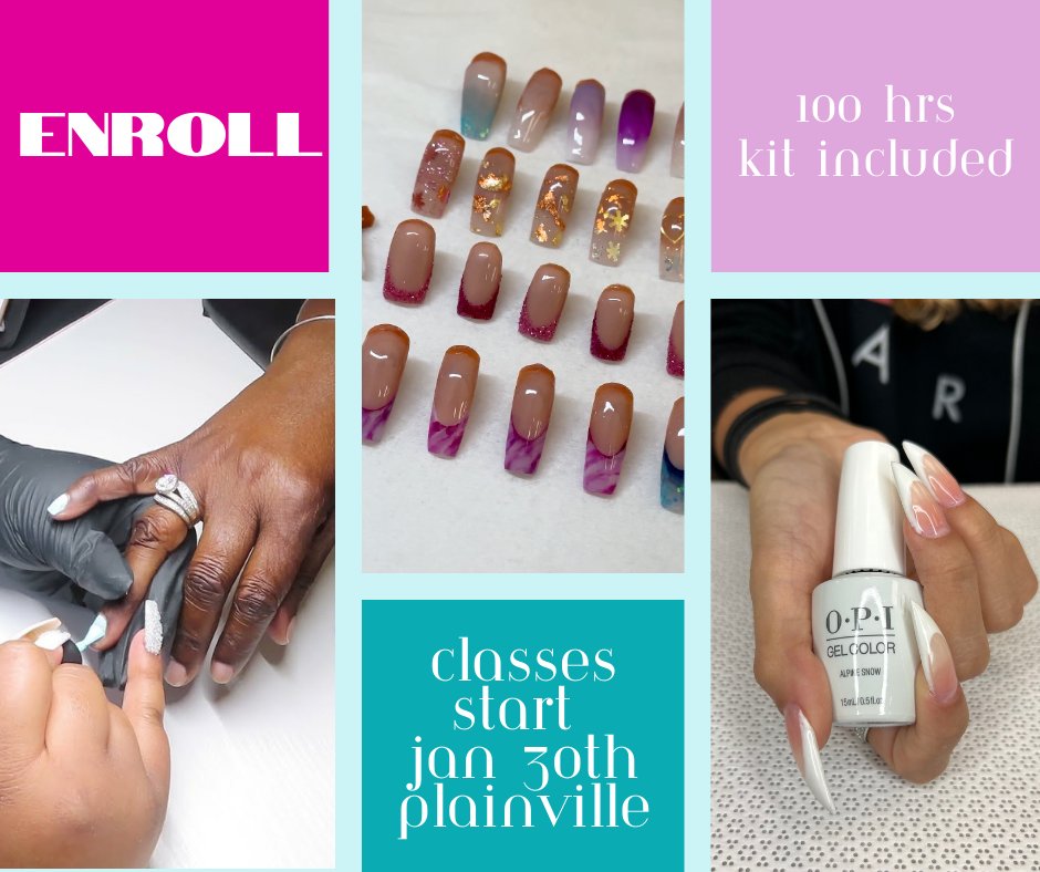 Nail classes are open! Enroll today to secure your spot! lnk.bio/studyhair 
#iic #studyhair #nailtech #ct