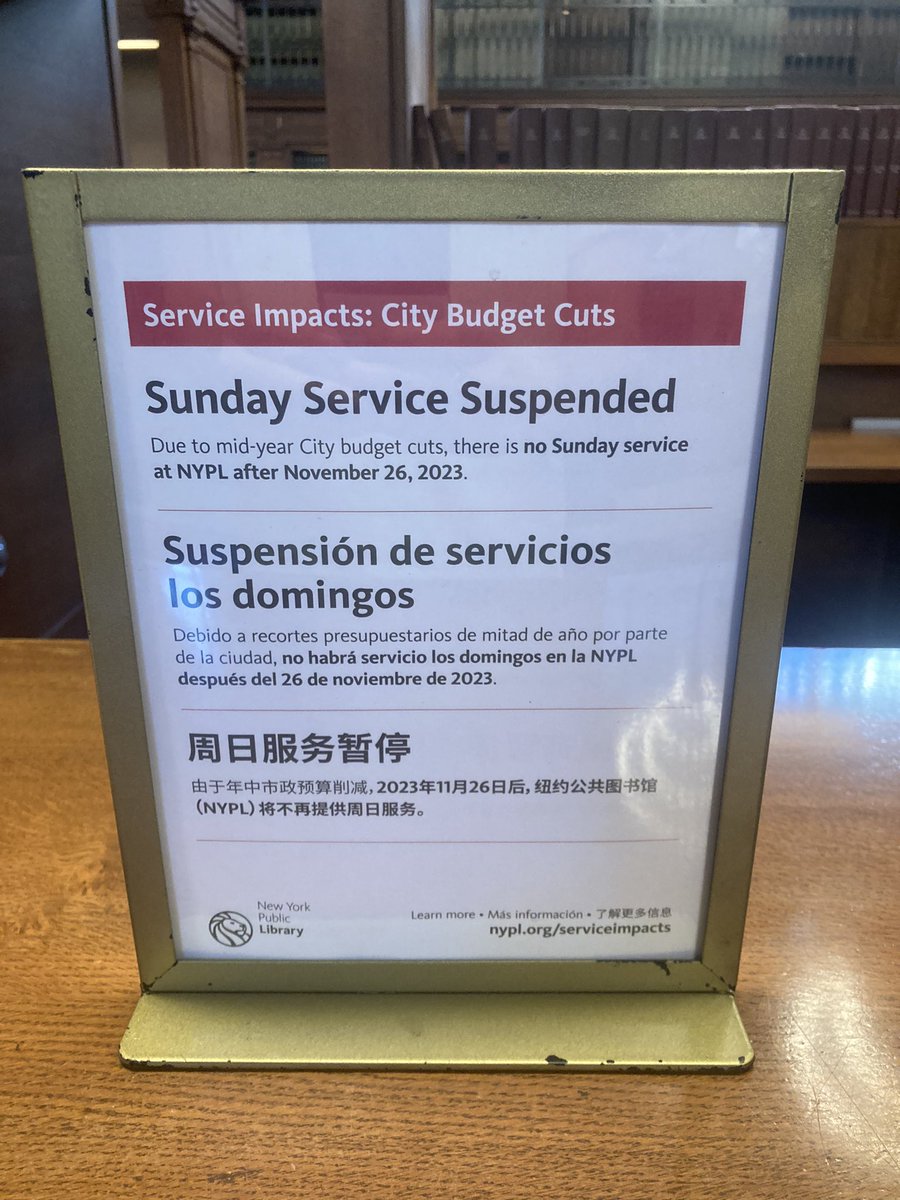 C_Sommerfeldt's tweet photo. This sign is displayed in multiple places in the reading room at New York Public Library's main branch in Midtown. https://t.co/QP1Ll5msji