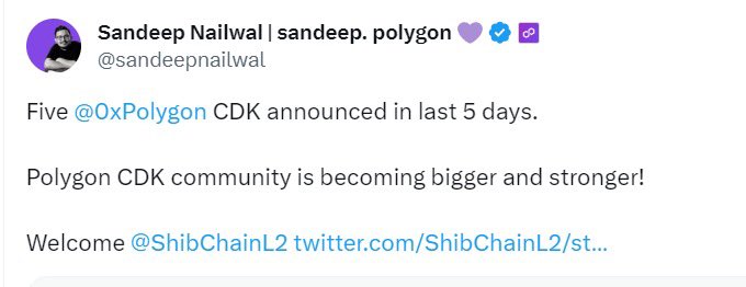 imad1991taha's tweet photo. كسر ‼️ ذكر الرئيس التنفيذي لشركة POLYGON $MATIC #ShibChain في منشوره الأخير.
لمعلوماتك: #ShibChain عبارة عن blockchain جديد من الطبقة الثانية سيستخدم $SHIB كرمز غاز أصلي. https://t.co/hVSgKjmo8W