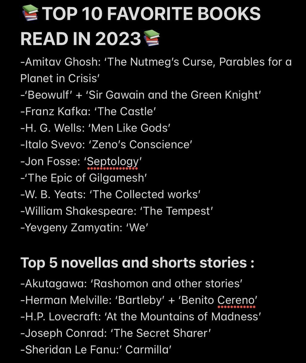 📚 Favorite books read in 2023
#BestOf2023 #Top10 #BookTwitter #BookRecommendations #top5 #BooksWorthReading #Top10listing