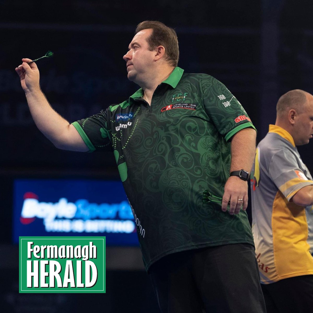 Ferm_Herald's tweet photo. DOLAN 🆚 ANDERSON
@BrendanDolan180 will face two-time world champion Gary Anderson in the Last 16 of the #WorldDartsChampionship at the Alexandra Palace tomorrow night (Saturday).
📺 LIVE on Sky Sports Arena at 7pm.
#TheHistoryMaker https://t.co/rydFIRLB3G