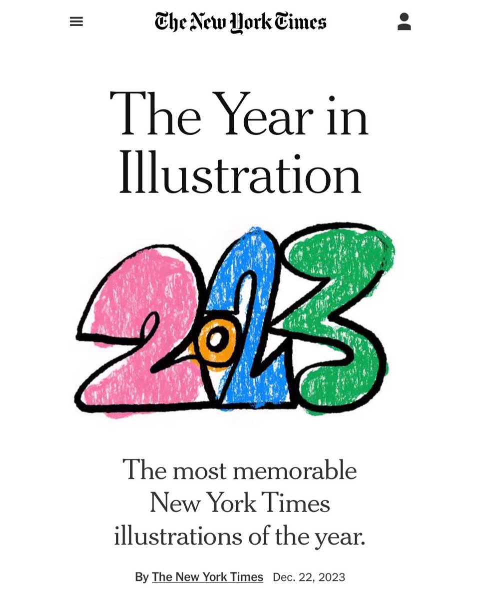 bill_e__'s tweet photo. made the @nytimes most memorable illustration list for the 2nd year in a row and had not one but TWO of my works selected this year🥲 https://t.co/egJbCbUxtV