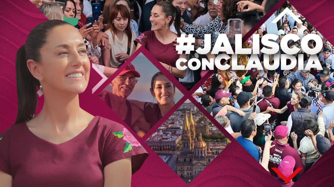 En la #4T se escucha la voz del pueblo y en #Jalisco suena fuerte 🗣️. ¡Por el bienestar de todas y todos! 
#JaliscoConClaudia  🙌🏼
#Claudiadores 🛡️