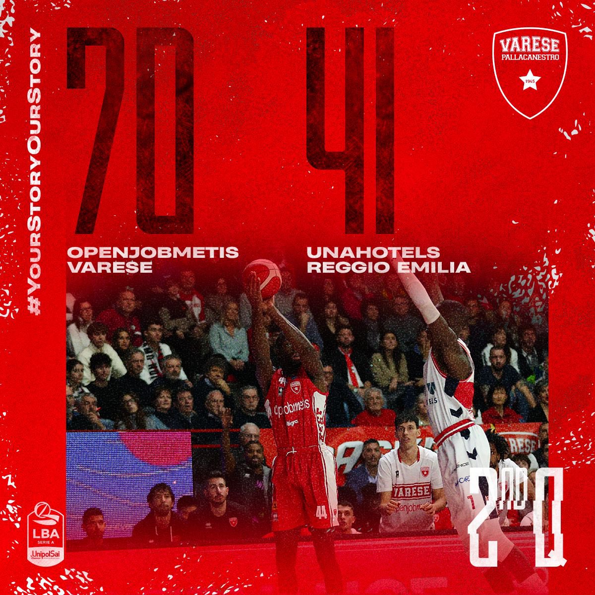 PallVarese's tweet image. Primo tempo incredibile dei nostri ragazzi 😮
Continuiamo così‼️
#VarReg #NoiSiamoVarese #YourStoryOurStory