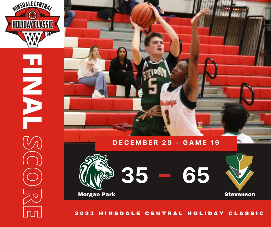 Rocco Pagliocca erupted for 25 points to pace Stevenson to a 65-35 rout of Morgan Park in Friday's consolation bracket action at the 2023 Hinsdale Central Holiday Classic. See the recap, box score and photo gallery at: hcholidayclassic.com/2023stats/23hc…