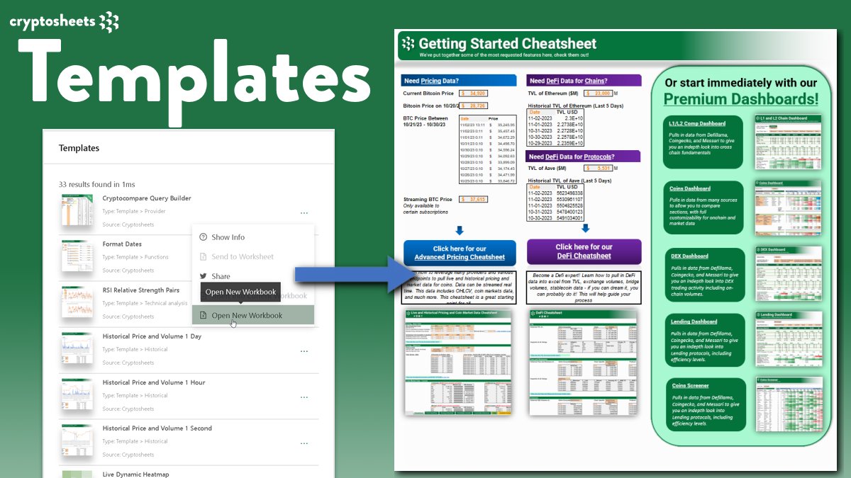 ➡️ NEW Dashboard for L1 and L2 Data, Directly into #Excel #Googlesheets | Tags: L1 and L2, Chains, TVL, defi, multichain <a href="/Cryptosheets_RT/">Cryptosheets</a>
➡️ Try it here: app.cryptosheets.com/#/templates/611
