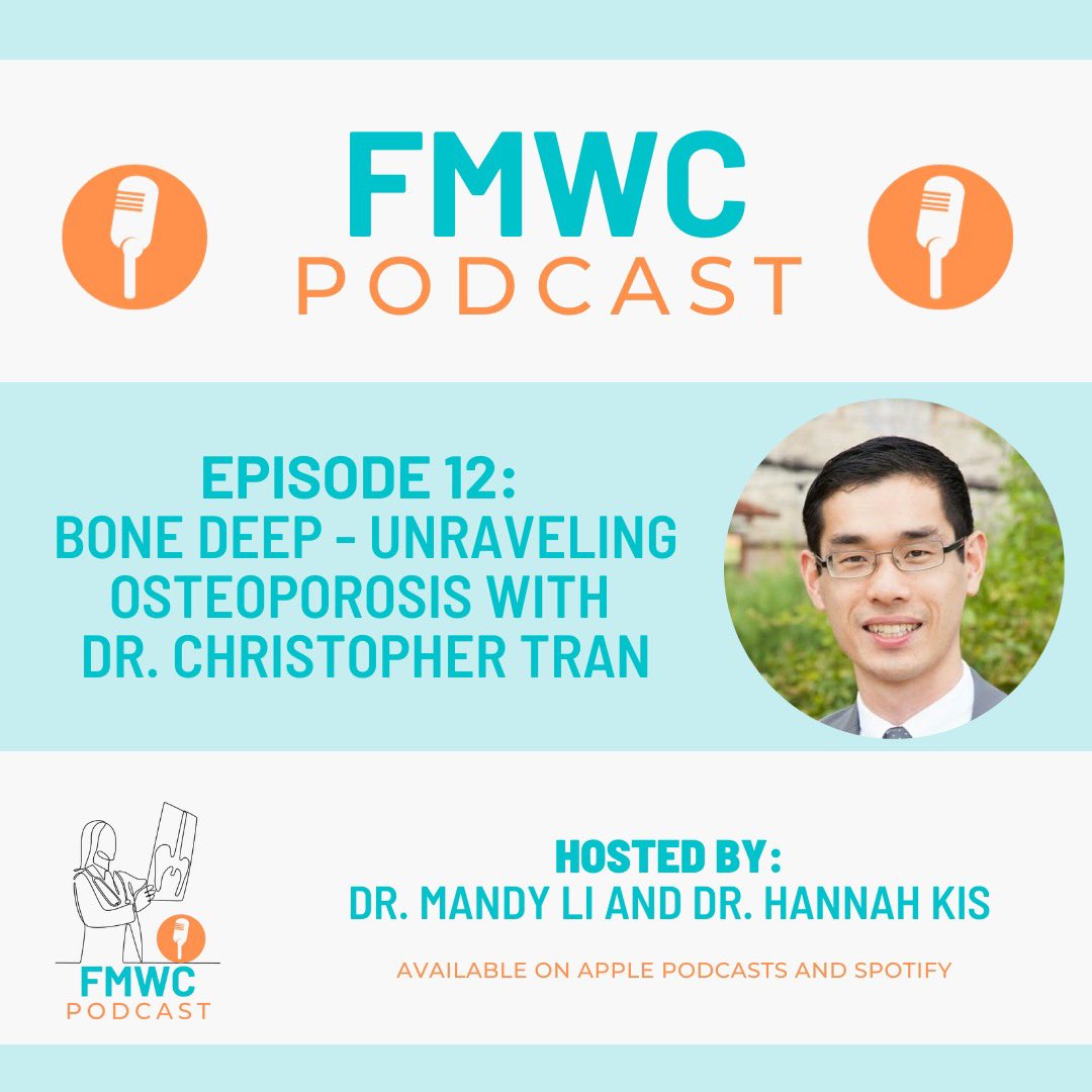 🎙️ EPISODE 12 Dr. Mandy Li and Dr. Hannah Kis sat down with Dr. Christopher Tran, endocrinologist and current Program Director of the Endocrinology and Metabolism residency training program at the University of Ottawa. Available on Spotify and Apple Podcasts!