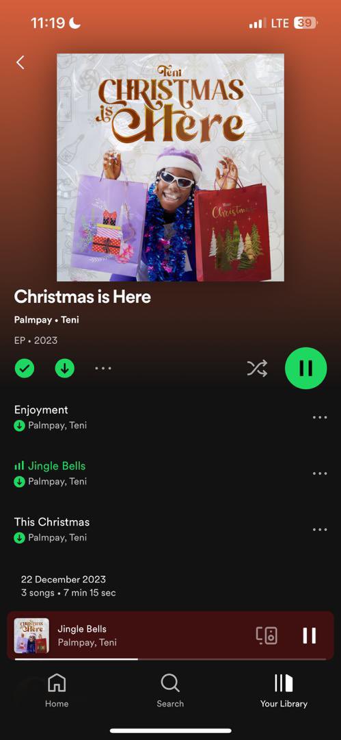 Teni Features PalmPay in her new Christmas Is Here Ep  🔥🤯 #PalmPayXTeni africori.to/christmasishere