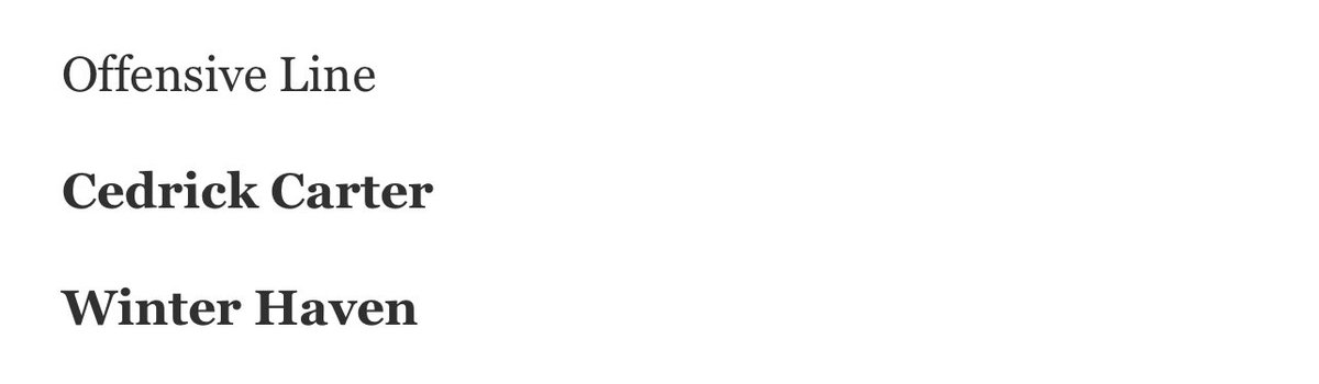 2nd Team ALL-County!!!! Extremely grateful <a href="/coach_wilburn/">jon wilburn</a> <a href="/WHCoachWhite/">Carl White</a> <a href="/polk_way/">PolkWay</a> <a href="/DylanOliver23/">PolkwayDylan</a> <a href="/CountyPolk/">PCGridiron</a>