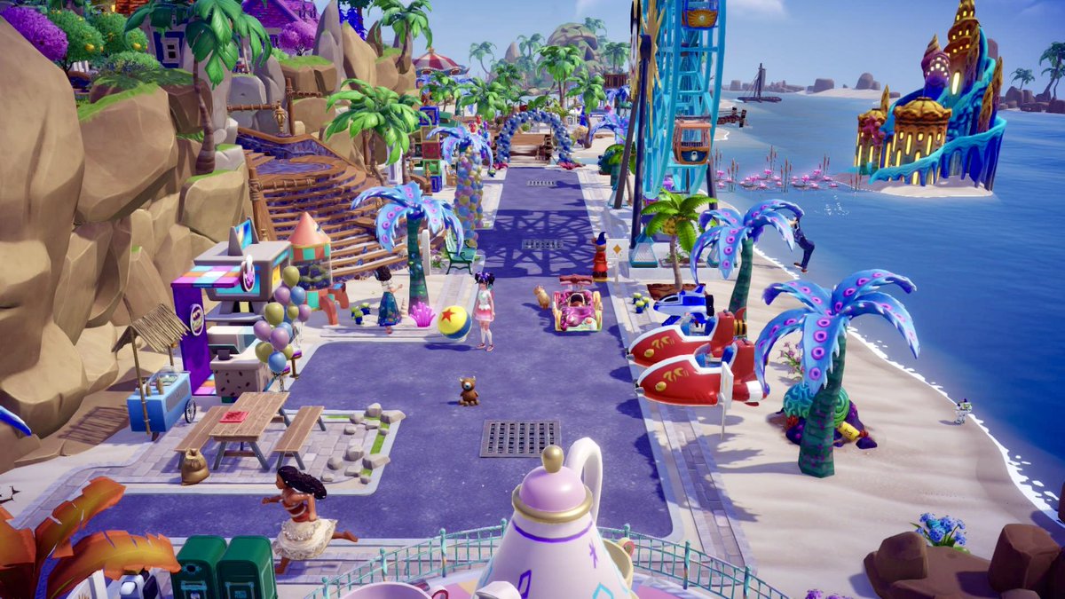 CozyitUp_Lily's tweet image. My dazzle beach boardwalk theme park! Motivated by this week’s dreamsnap. Part 1! @DisneyDLV #ddlv #ddlvcommunity #disneydreamlightvalley #ddvcommunity
