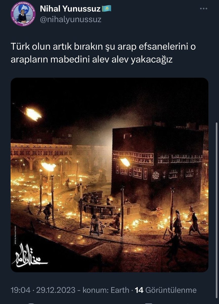 ruhurevanolmus's tweet photo. Bizi zinde tutabilecek yegane kuvvet İslamiyettir! 

O kâfirlere söyle: mağlup olacaksınız ve Cehennem’e doğru toplatılacaksınız. Orası ne kötü bir yataktır 
|Âl-i Imran-12 

@AliYerlikaya gerekenin yapılmasını talep ediyorum. https://t.co/dJCWWFvWjo