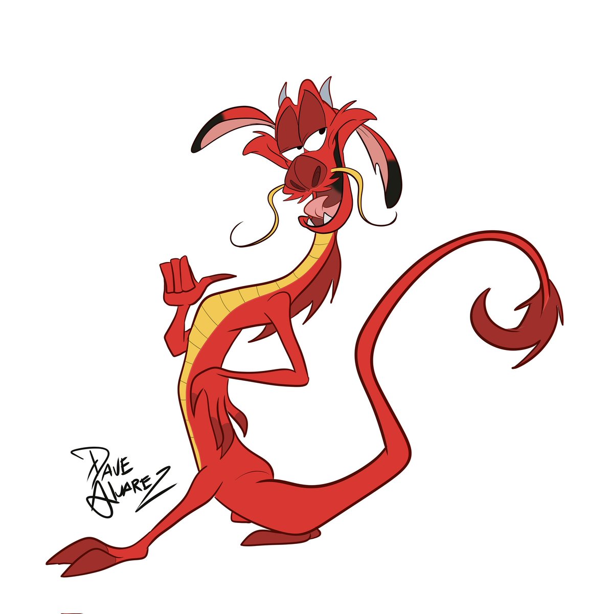 DAlvarezStudio's tweet image. I had some minutes to squeeze a quick Mushu for today's #disember
Designed by the inimitable @TomBancroft1 ,this dragon is one of the must fun sidekicks to draw.
#disember2023 #mushu #muñan #disney #disneyanimation #onceuponastudio #characterdesign #DaveAlvarez