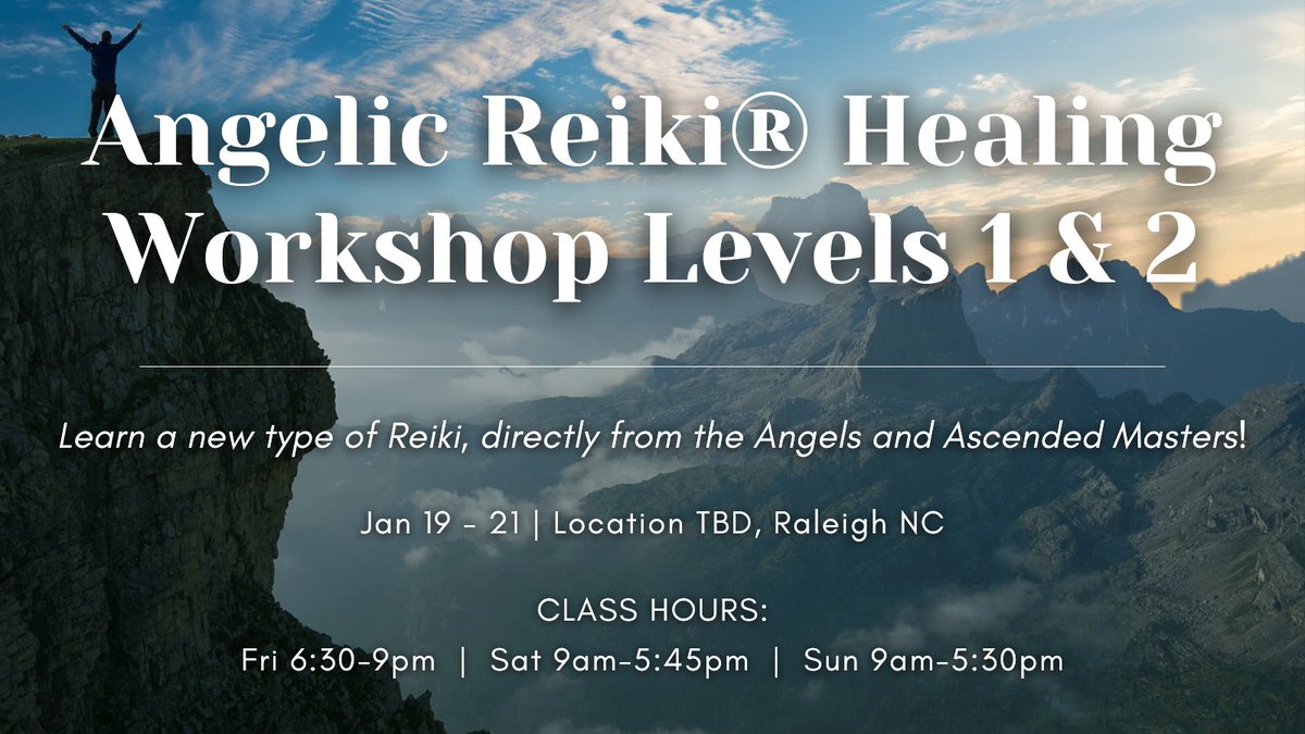 Interhealing's tweet photo. Have you heard about my 𝗔𝗻𝗴𝗲𝗹𝗶𝗰 𝗥𝗲𝗶𝗸𝗶® 𝗛𝗲𝗮𝗹𝗶𝗻𝗴 𝗪𝗼𝗿𝗸𝘀𝗵𝗼𝗽(𝗟𝗲𝘃𝗲𝗹𝘀 𝟭 &amp; 𝟮), 𝗳𝗿𝗼𝗺 𝗝𝗮𝗻 𝟭𝟵𝘁𝗵-𝟮𝟭𝘀𝘁? This is a brand-new training open to all, whether you have  experience with Usui Reiki or not!

Learn more at: https://t.co/GVK1trLaVi https://t.co/8G7vqVDHTx