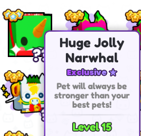 NingThunder's tweet photo. Huge Jolly Narwhal Giveaway (Pet Simulator 99)  

To Enter:  
- Follow @NingThunder
- Like &amp; Retweet  
- Comment your username    

🎉 A Winner will be announced in 3 days! 
  
#PetSimulator99 #PetSim99 #Giveaway https://t.co/JGK8wnabYS