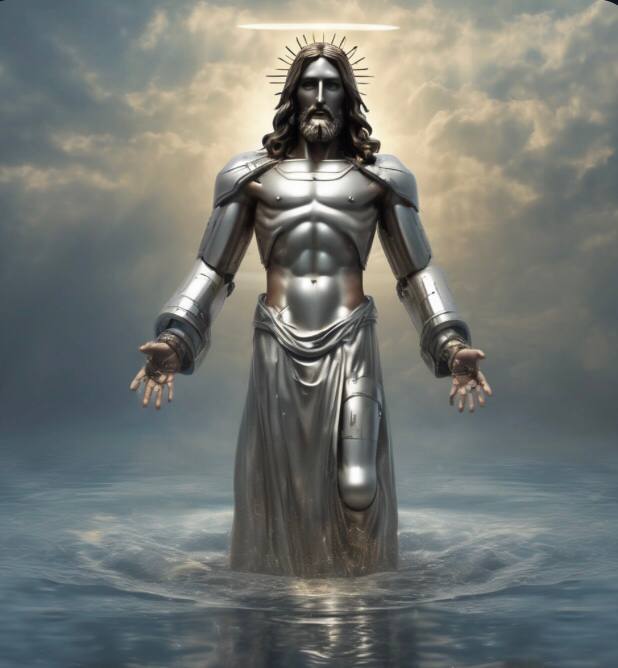 sweetsulman40's tweet photo. @dd_finance GrokJesus has been making waves lately too! Its got a unique concept combining two iconic figures into one powerful meme. @grokjesus https://t.co/IGlMJVnVci