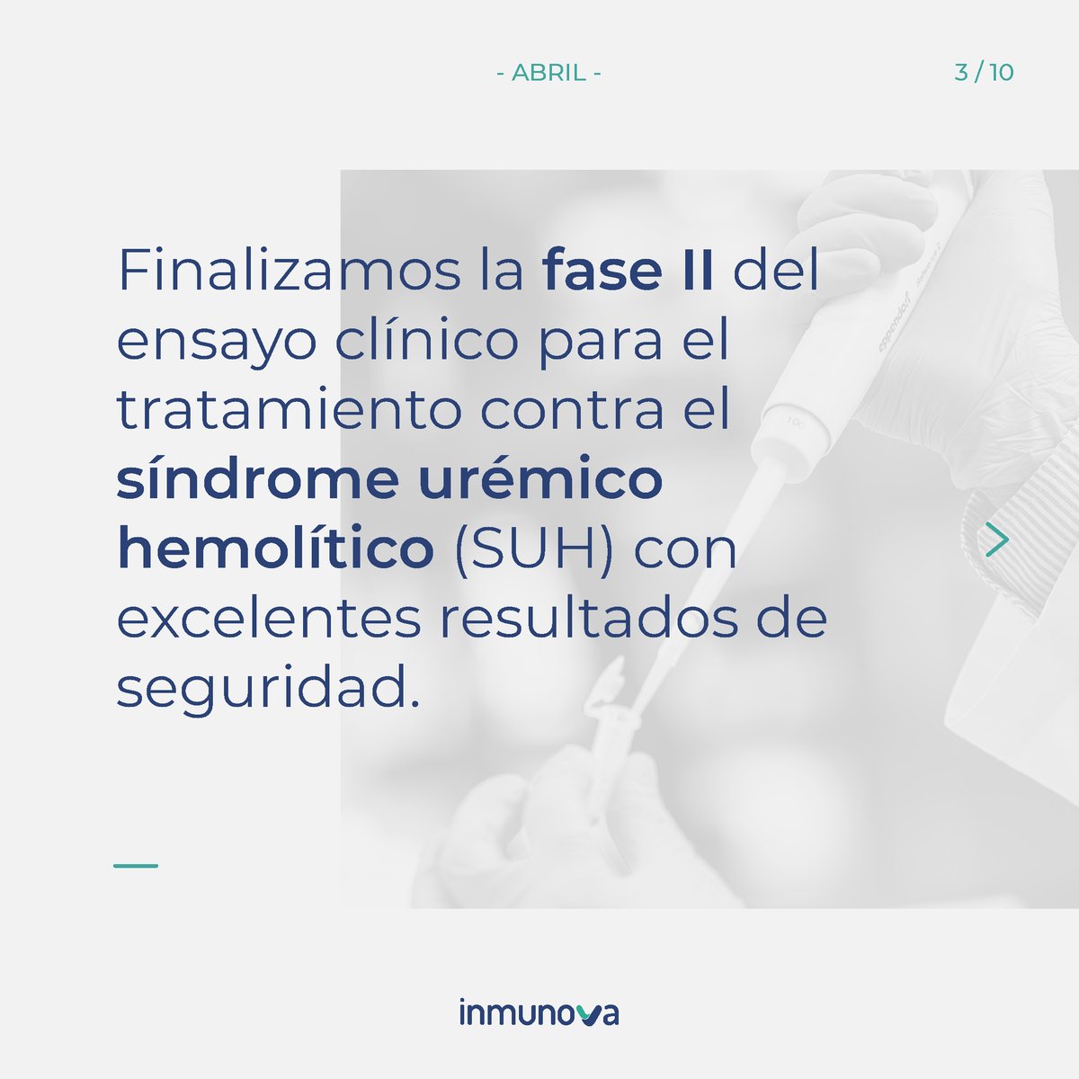 inmunova's tweet photo. Desde @inmunova , despedimos un año cargado de buenos resultados y recibimos uno nuevo en el que seguiremos trabajando para encontrar soluciones innovadoras a problemas de salud sin tratamiento en el mundo 👇👇👇 https://t.co/K2KN6yGJkm