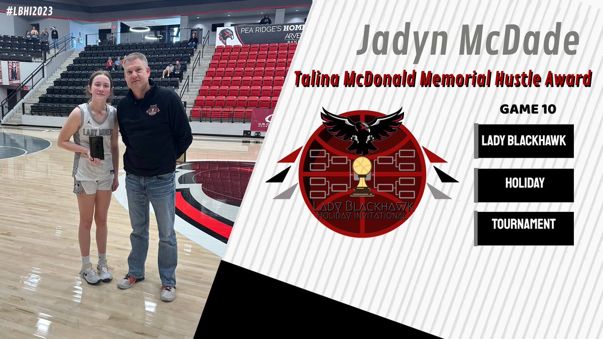 PRHS_LadyHawks's tweet photo. Game 10 Talina McDonald Hustle Award 
#LBHI2023 https://t.co/p2gAGM6ASt