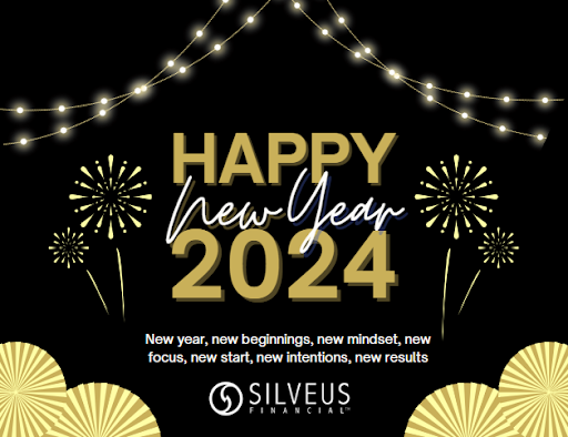 Wishing everyone a safe, happy, and healthy New Year!
Our offices and the markets will be closed Monday, January 1st, 2024.
#SilveusFinancial #2024