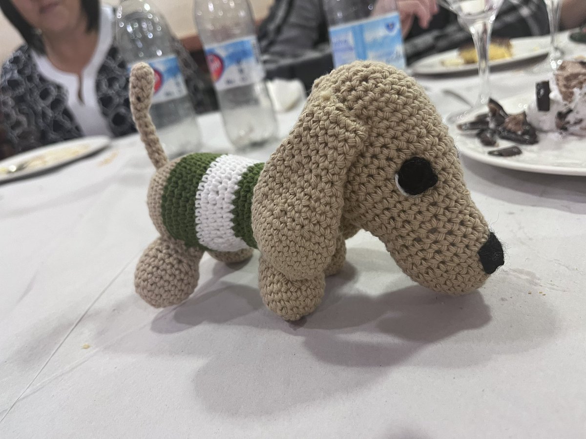 anabsg00's tweet photo. Me han regalado a mi perrito hecho de ganchillo. No puedo ser más feliz💚🌭 https://t.co/7HnTFT5p3Q