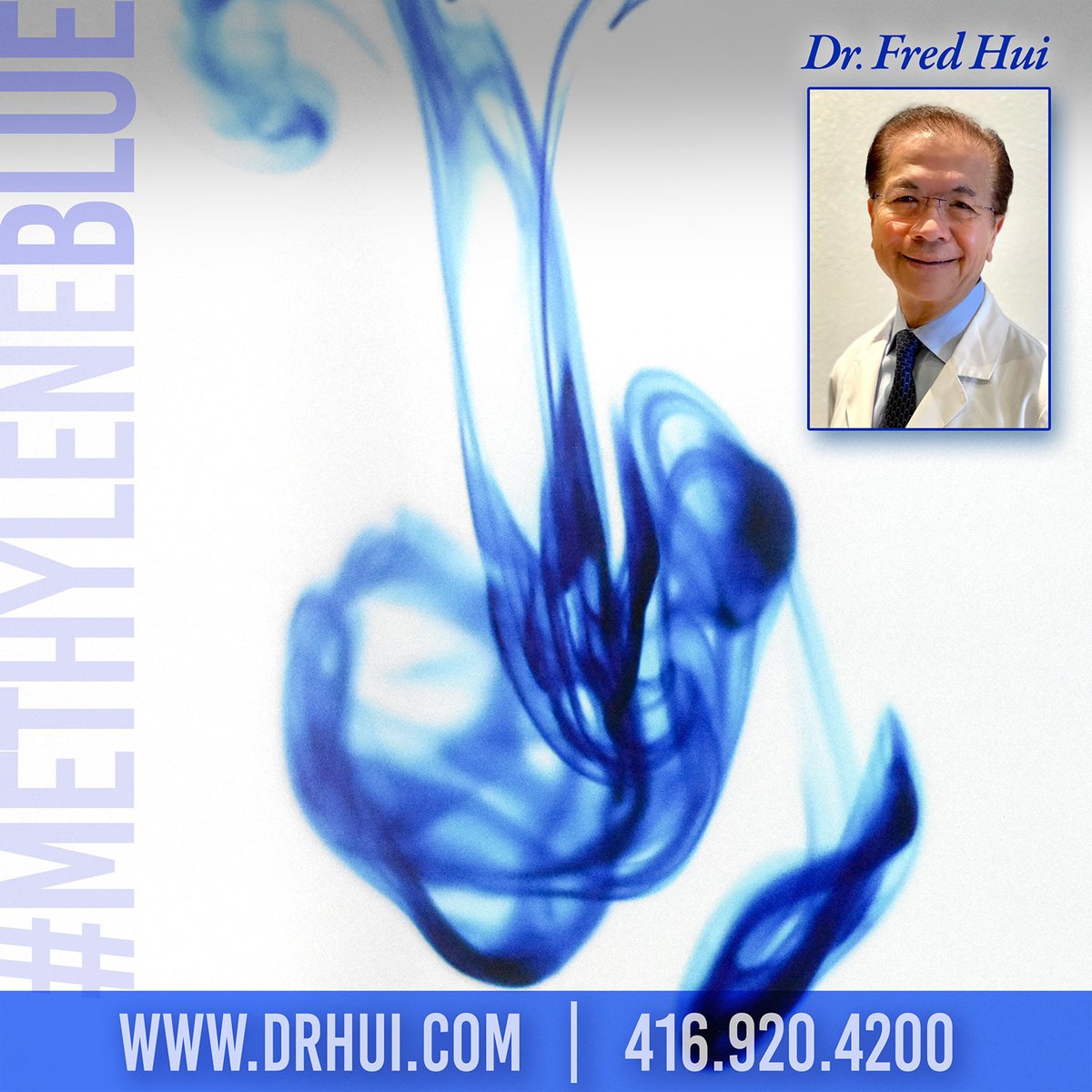 Methylene Blue is a versatile medicinal compound w/ a long history of use in various medical applications: #chronicfatigue, #dementia, #memoryimpairment, #autoimmunedisease & more.

Dr. Hui Clinics offer treatment downtown Toronto & Barrie ON.
Learn more: drhui.com/methylene-blue…