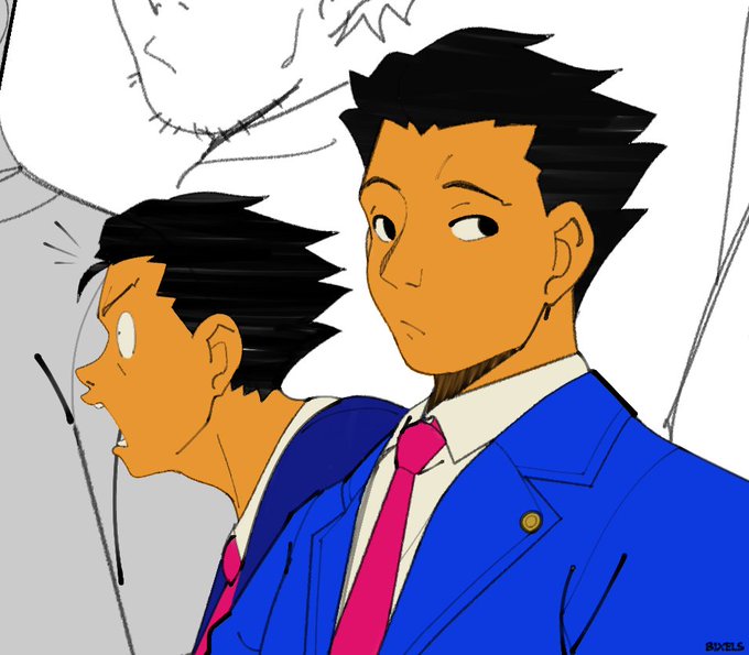 「flat color necktie」 illustration images(Latest)