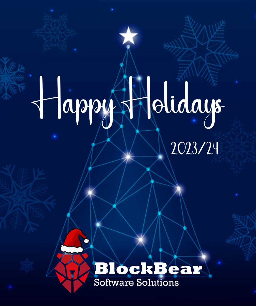 BlockbearB4B's tweet photo. 🚀 ¡New Year's greeting!
The year is about to end, we want to share this special moment with you!
We hope the new year bring forth success, exciting opportunities, and much happiness for everyone!
#Blockbear #Software #Solutions https://t.co/W756eeHxwn