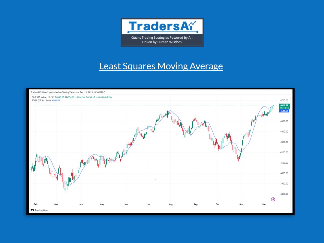 _Traders_ai's tweet photo. Smoothing out market noise with the Least Squares Moving Average. Enhance trend clarity for more informed trading decisions. #leastsquaresmovingaverage #trendclarity #marketanalysis #tradingstrategy #financialmarkets #tradingtips #investsmart #informedtrading https://t.co/O8dM2oWVQj