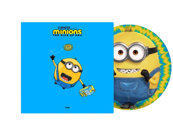 interobangstore's tweet photo. Just dropped the ultimate custom 7" picture disc record: Yeat x Minions - The Rise of Gru: Rich Minion. 📀 
#YeatXMinions #RichMinion #SpinTheRecord   #BananaBeats 
 #SpinTheRecord  #PictureDisc  #Collectible #MinionsRise #RecordCollector #BananaBeats #lathecut #record #custom https://t.co/yQJKLHnXHT