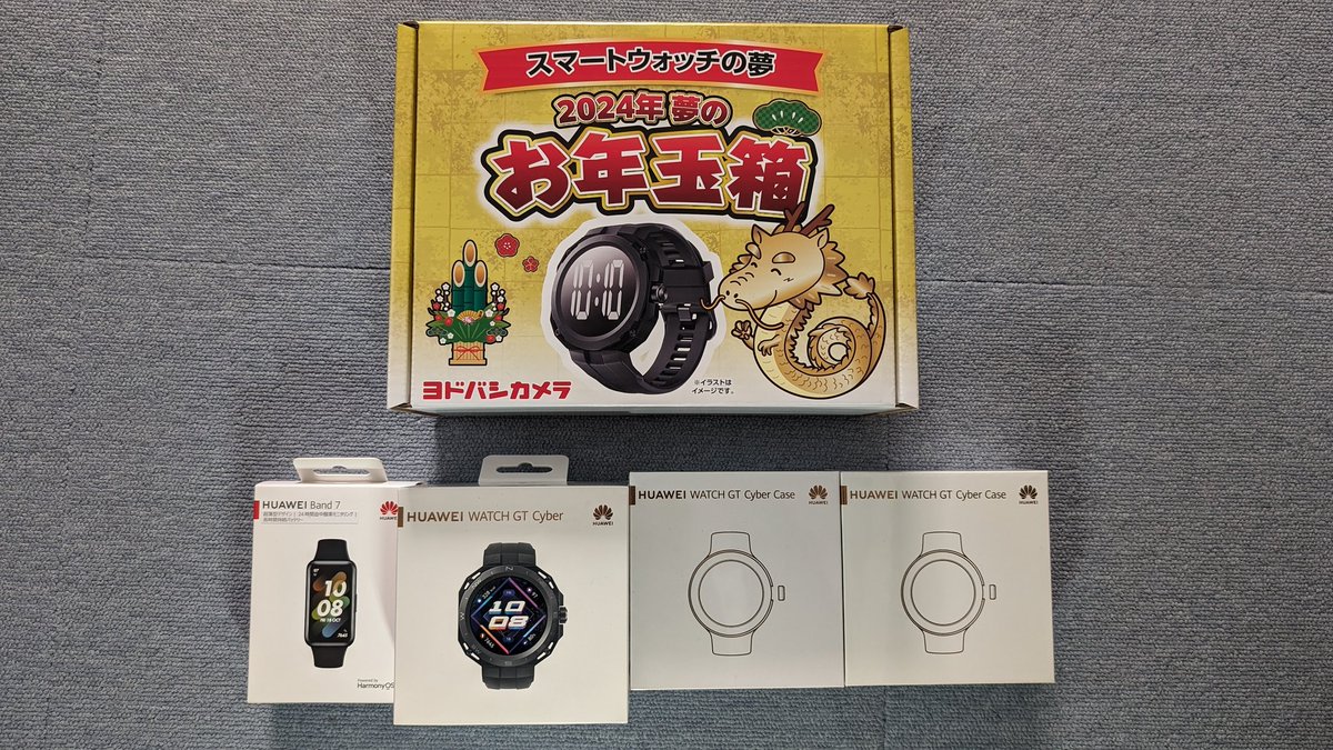 ヨドバシ福袋「スマートウォッチの夢」届きました! うーん、どうだろう 
