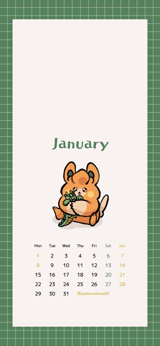 懲りずに1月のカレンダー作りました⛄️
個人的な使用であればご自由に!
(4枚目iPhone14での使用例ですので、機種によって比率が合わない事があります) 