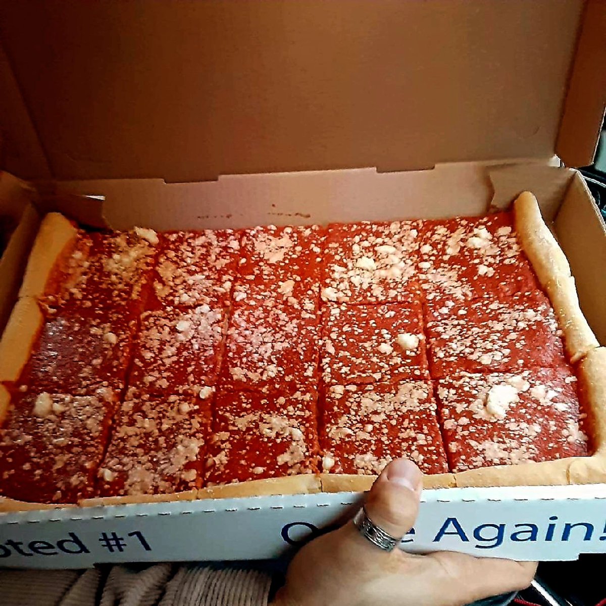 RoccoDapice's tweet photo. Trip to the holy land. Tomato Pie, IYKYK. #utica #ny #napolis #upstateny #napolisitalianbakery #pizza #eastutica @CityofUtica https://t.co/MNDNwqcI4Y