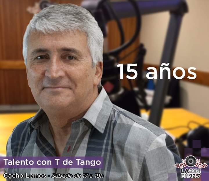 la2x4's tweet photo. [Programa especial] #TalentoConTdeTango cumple 15 años al aire! @cacholemos lo celebrará con todo el equipo, notas e invitados. Recibirá la visita de Paula y Emiliano Castignola.
Además la final del concurso "¿Qué sabe usted de tango?"
Hasta las 19h ➡ https://t.co/Sp1K6FFdXj https://t.co/noRI4sZaWe
