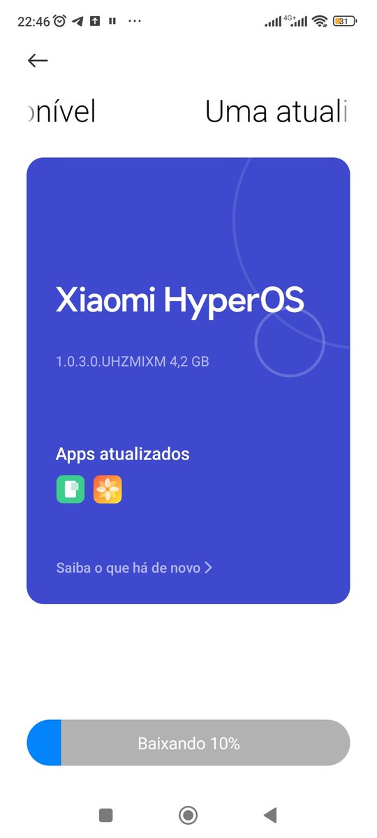 Será? Atualizando pra ver qual que é desse #HyperOS #XiaomiHyperOS
#xiaomi  no meu #redminote12s