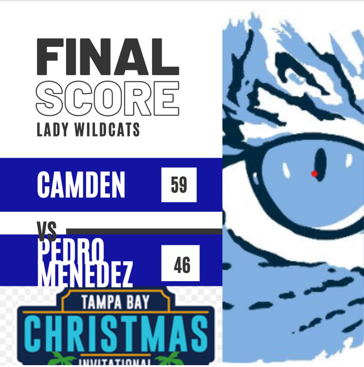 Your <a href="/cchs_ladycatsbb/">Camden County High School Lady Wildcats</a> pulled out another close one to advance to the championship game tomorrow at the @TBChristmasInv  Let’s go🔥🔥We move to 14-1 on the season

<a href="/kekeee_24/">Akeelah💕</a> 21 points 5 rebounds 
Heaven Whitlock 13 points
<a href="/hanethero/">Taylor Rietveld</a> 10 pts 

<a href="/KyleSandy355/">Kyle Sandy</a> <a href="/PGH_Georgia/">Prep Girls Hoops Georgia</a>