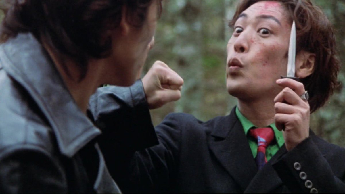 Hold the fuck up

This whole time I was like “I recognize Zanki’s actor, was he in Versus..?”

He was the fuckin best character in the goddamn movie

He’s so different in this