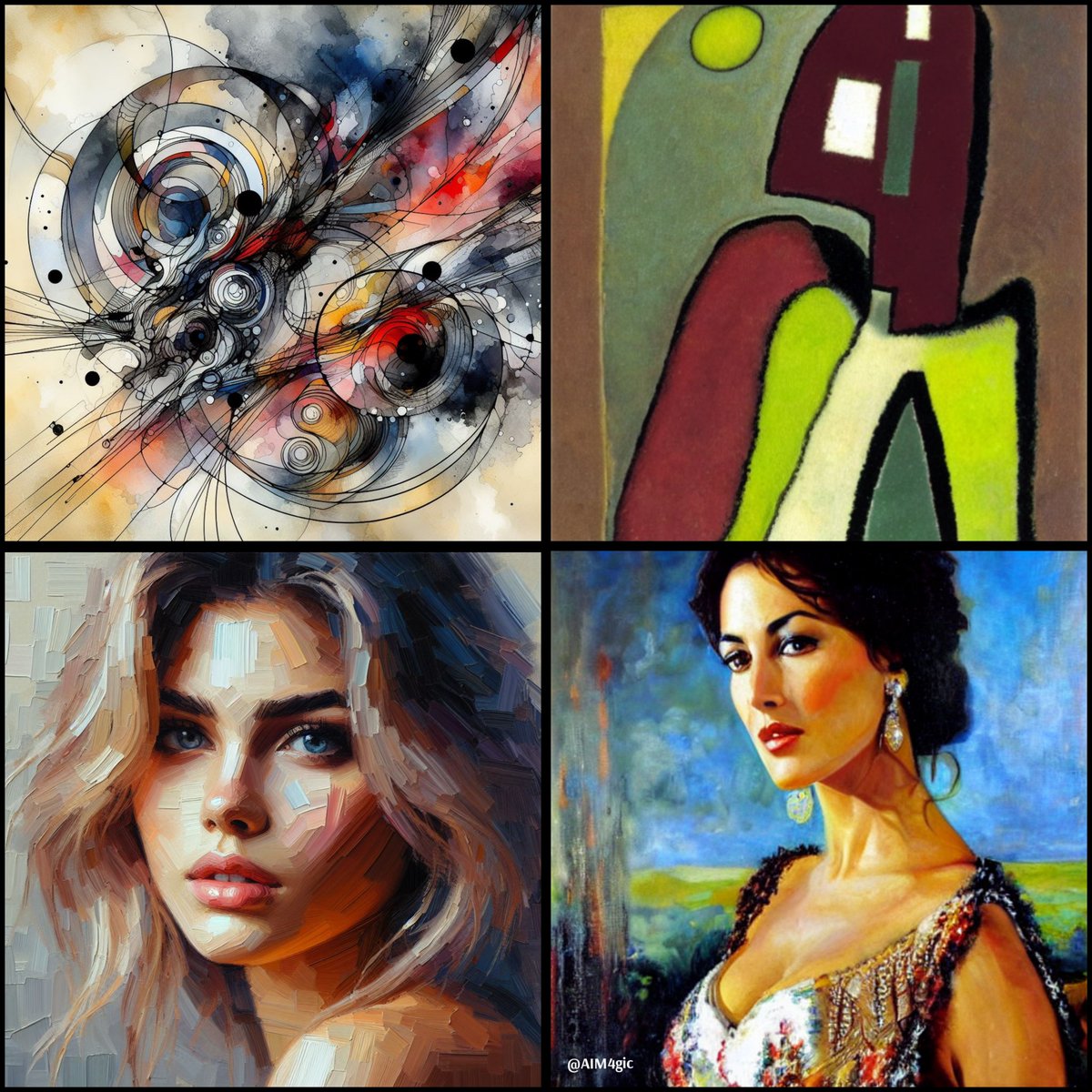 ✨𝗦𝗛𝗔𝗥𝗘 𝗧𝗛𝗥𝗘𝗔𝗗✨

Share your great artworks! ⬇️

💫Please Retweet &amp; Like for more exposure💫
----------
From my new collection in the styles of abstract, cubism, oil portrait realism

#art #AIArtwork #NFTartwork #nftart #painter #portraits
#TNTNFT #NFTs #TezosArts