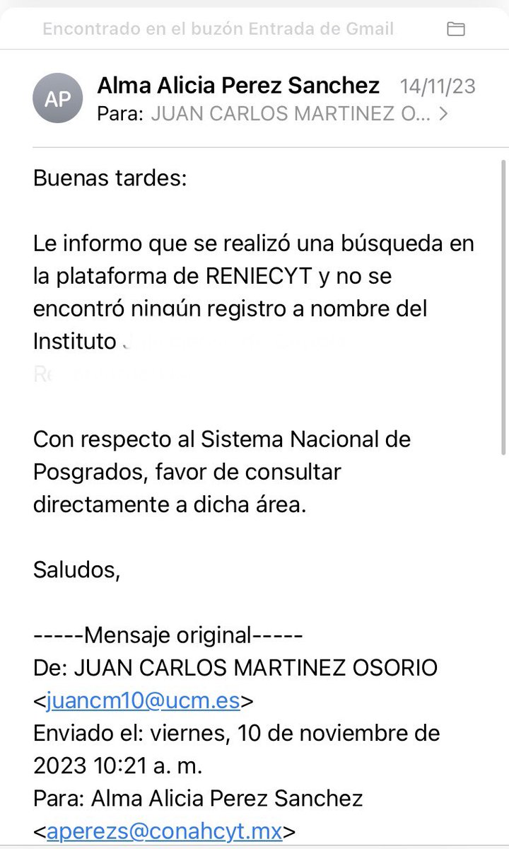 drjuancarlosm's tweet photo. @Conahcyt_Mex @lopezobrador_ Yo sigo sin poder acceder a mi subespecialidad quirúrgica, después de 10 años de estudiar , porque el SNP no reconoce a la Secretaria de Salud Jalisco como posgrado de calidad , cohartando por completo mi 3ero constitucional, ya que según el estado, solo puedo vía Conacyt https://t.co/bEtZC5SkIE