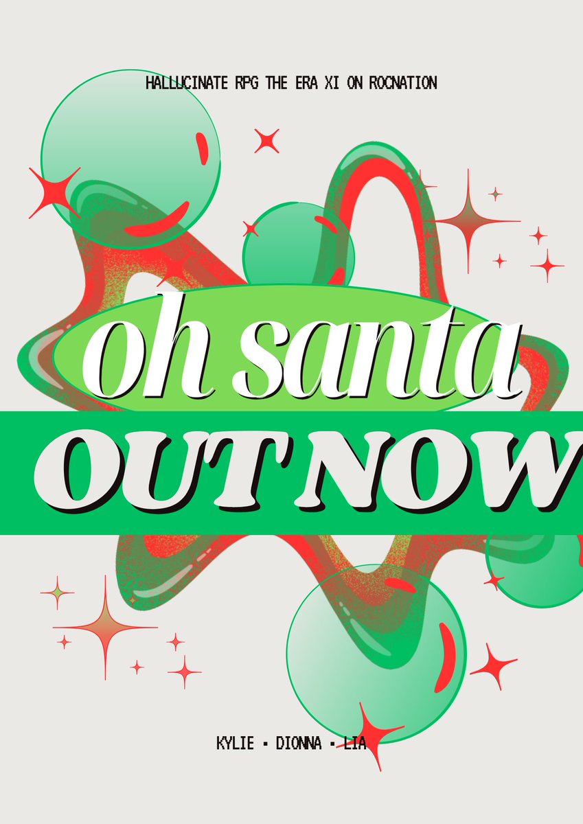 #OhSanta With Kylie Grande feat @thisisdionna &amp; <a href="/favsrpg/">lia 🪄</a> now available 

listen now:: open.spotify.com/track/1Ri9P0ZP…

© ℗ 2023 Roc Nation tags: #JingleBellRoc #PosterHLCX