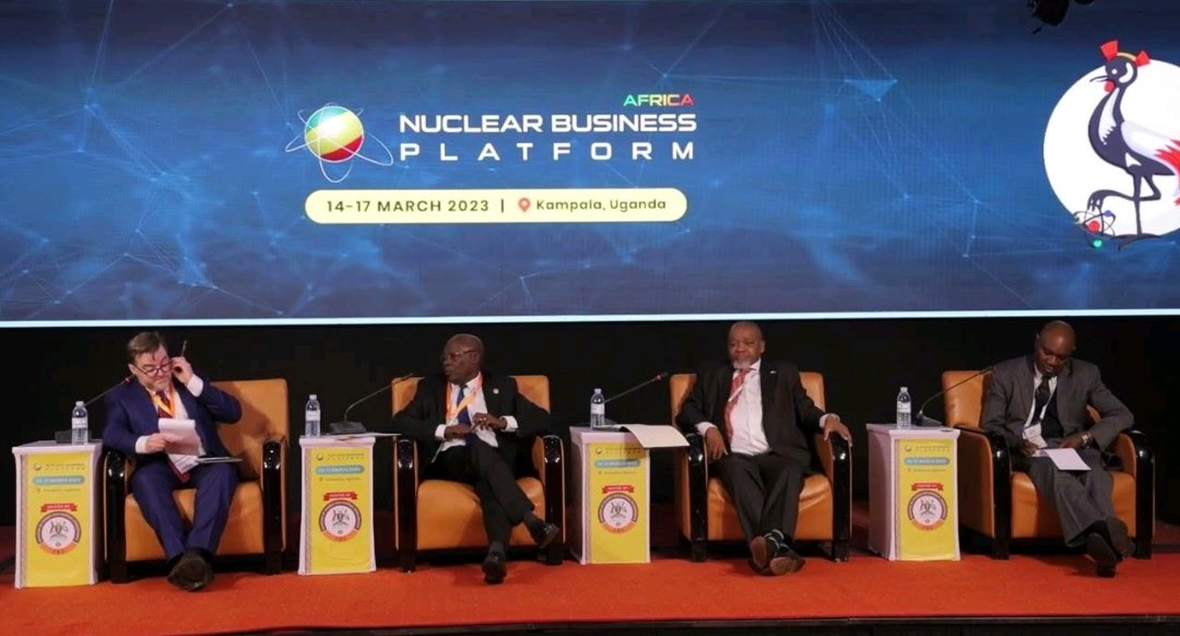 #Africa NBP 2023 Flashback: Keynote panel on #NuclearPower #Industrialization chaired by Ryan Ketchum, with Energy Ministers from #Uganda, #SouthAfrica, and #AFCONE. Anticipate Africa NBP 2024 hosted by the Ministry of Energy-#Ghana. Download the brochure👉t.ly/pncn-