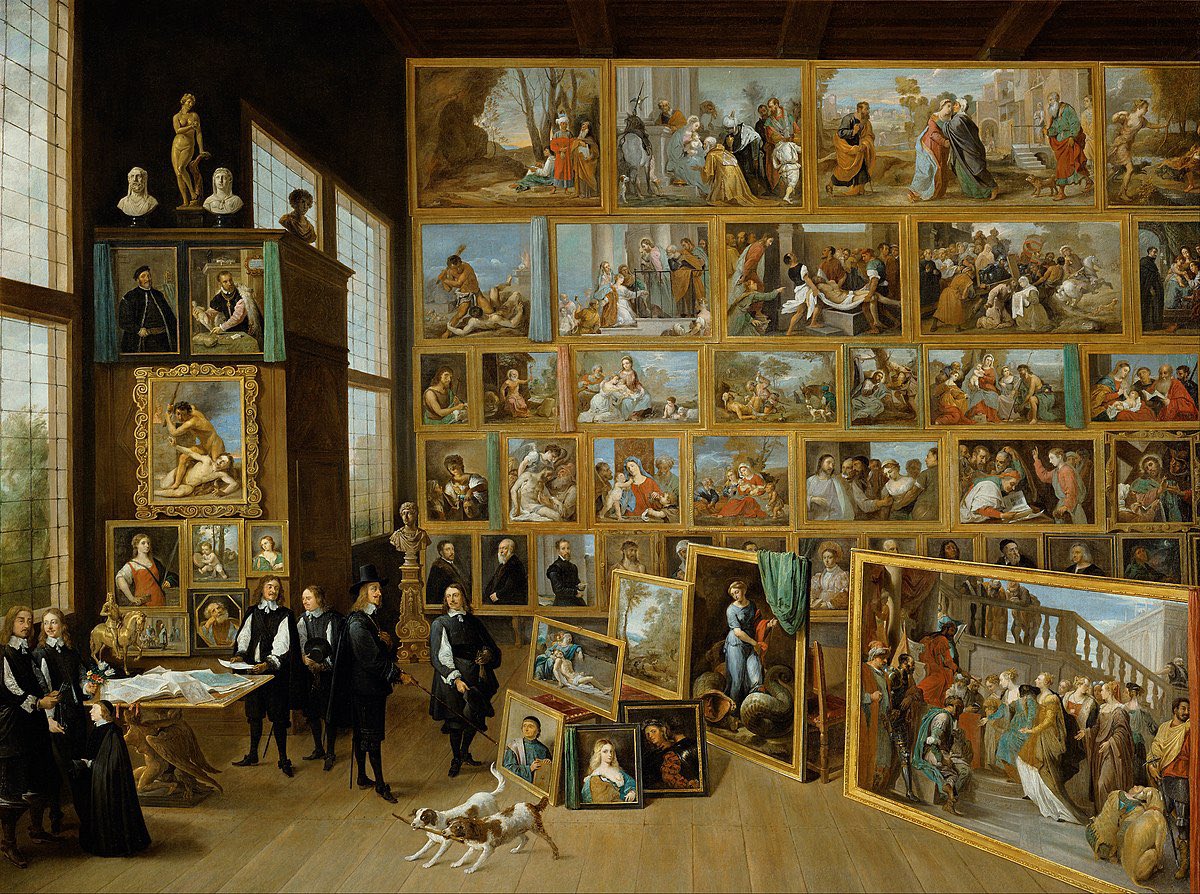 theyrepassedout's tweet photo. The Emoji Movie (2017) // Archduke Leopold Wilhelm in his Gallery in Brussels (1650) https://t.co/jfU0xgcq71