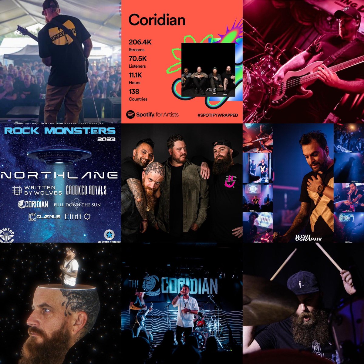 Coridian_Band's tweet photo. 2023 did have some great moments, thanks to everyone who joined us for another year around the sun 💙 https://t.co/POBdh6MSyL