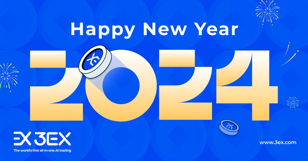 3EXGLOBAL's tweet photo. 🎉Welcome 2024, Happy New Year: Open the door to the bull market with #3EX🔛

💰5 lucky users will win 30U bonus #airdrop

✅Follow @3EX_ZH +@3EXGLOBAL
✅RT+❤️
✅@ 3 friends

⏰Dec 30, 12:00 (UTC+8), 2023-Jan 2, 12:00 (UTC+8), 2024

👇 Come and claim the first #AIRDrop of 2024! https://t.co/ZEqthBGf5R