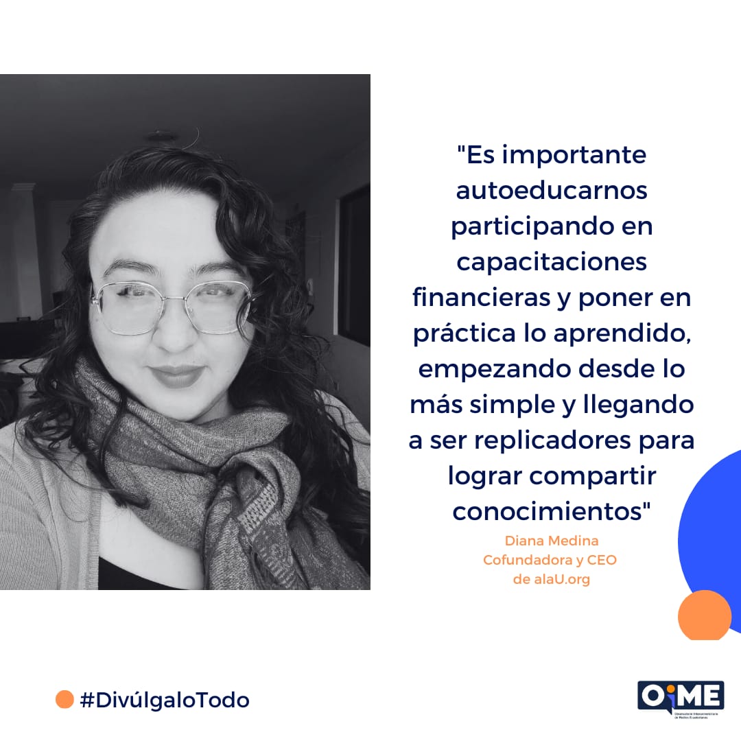 OimeEcuador's tweet photo. Te traemos estas frases destacadas del #DivúlgaloTodo sobre cultura financiera con @DianaMedinaGo

Escúchalo en https://t.co/2N8POH0Gz1…

Créditos: @dariochancusig y @FranciscoBalz

#LuchaContraLaDesinformación #DivulgaciónCientífica #Ecuador #economía https://t.co/wX5e8oxqYX