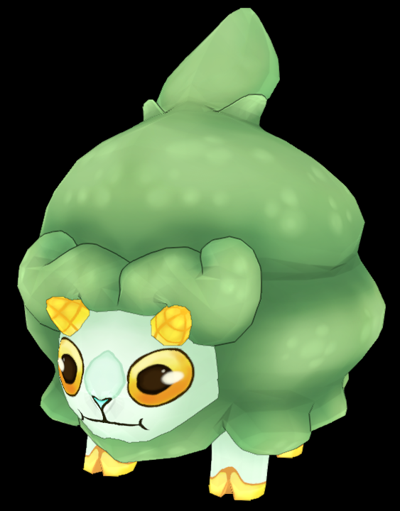 Prisma_Core's tweet photo. Meet Bushep, the Foliage Feralite! 🌳

Bushep is a leafy green sheep with a unique adaptation to blend into nature. The farmers of Demaline Town keep herds of Bushep as livestock to harvest the tasty Wullberries that grow off of them!
#Feralite https://t.co/j1VLqUlKv0