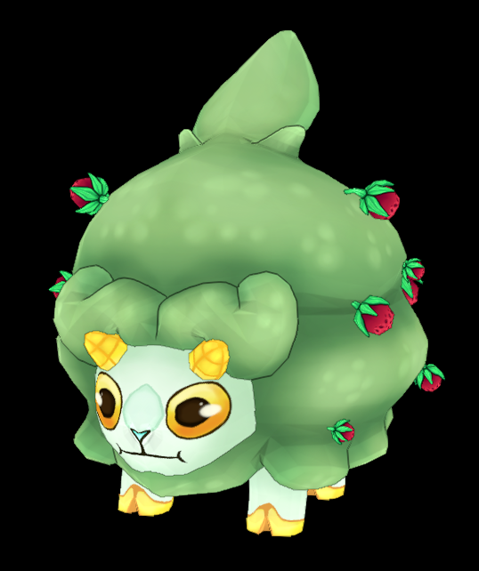 Prisma_Core's tweet photo. Meet Bushep, the Foliage Feralite! 🌳

Bushep is a leafy green sheep with a unique adaptation to blend into nature. The farmers of Demaline Town keep herds of Bushep as livestock to harvest the tasty Wullberries that grow off of them!
#Feralite https://t.co/j1VLqUlKv0