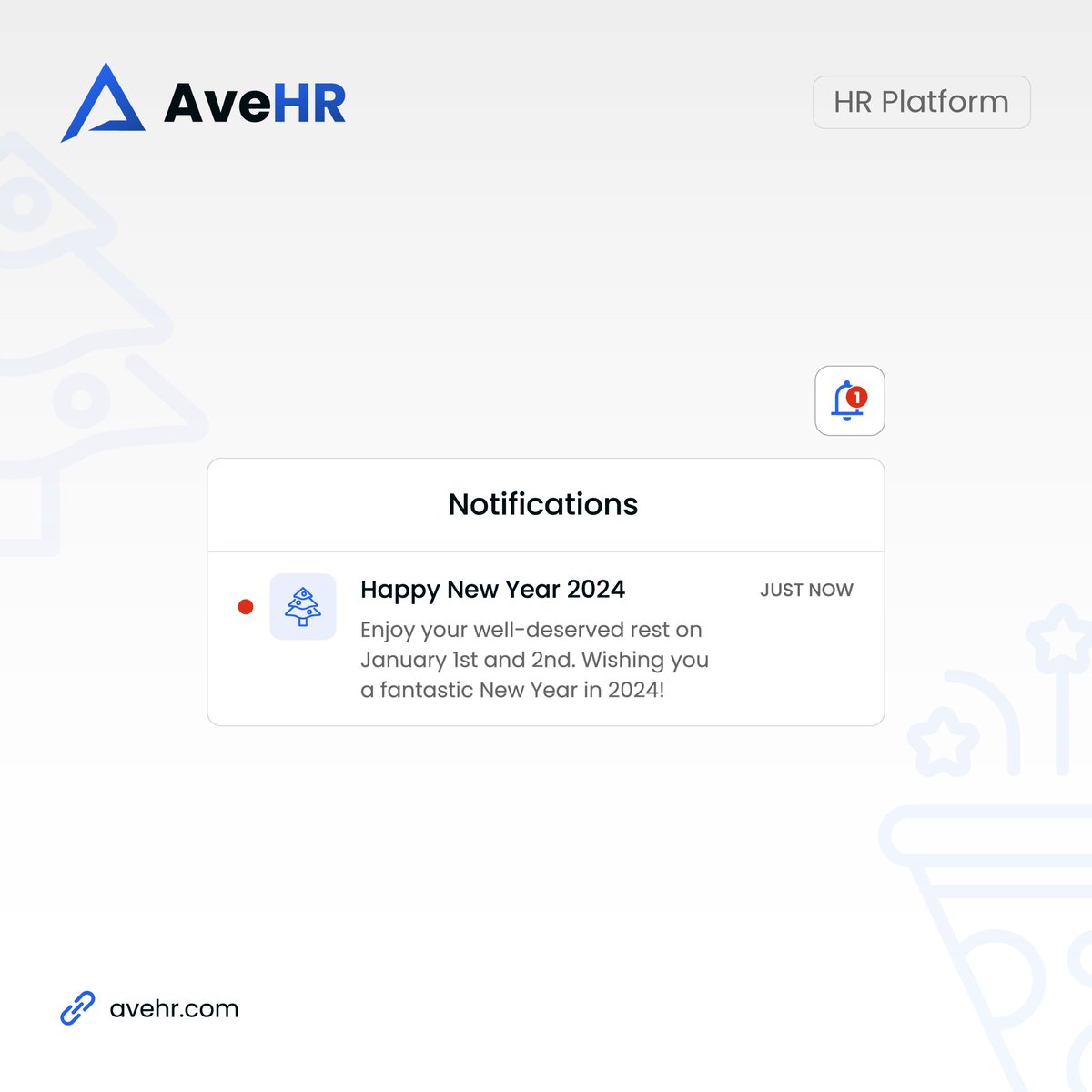 AveHR wishes you an energizing start to 2024 🥂

Here's to a year of development, success, and endless possibilities! 

#AveHR #AveHumanResources #HRManagement