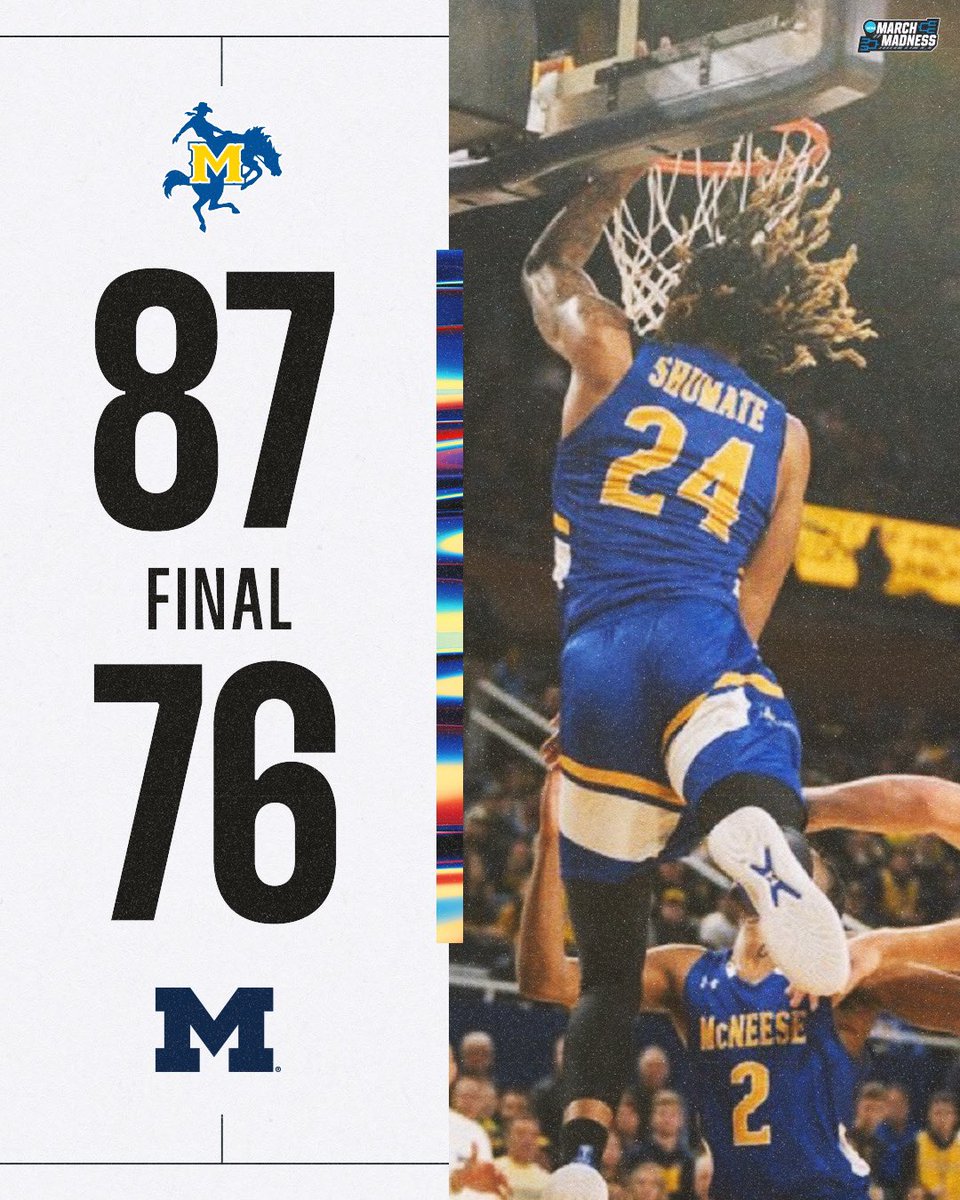 MCNEESE TAKES DOWN MICHIGAN 👀 Will Wade and his Cowboys pull out a W in Ann Arbor 🔥