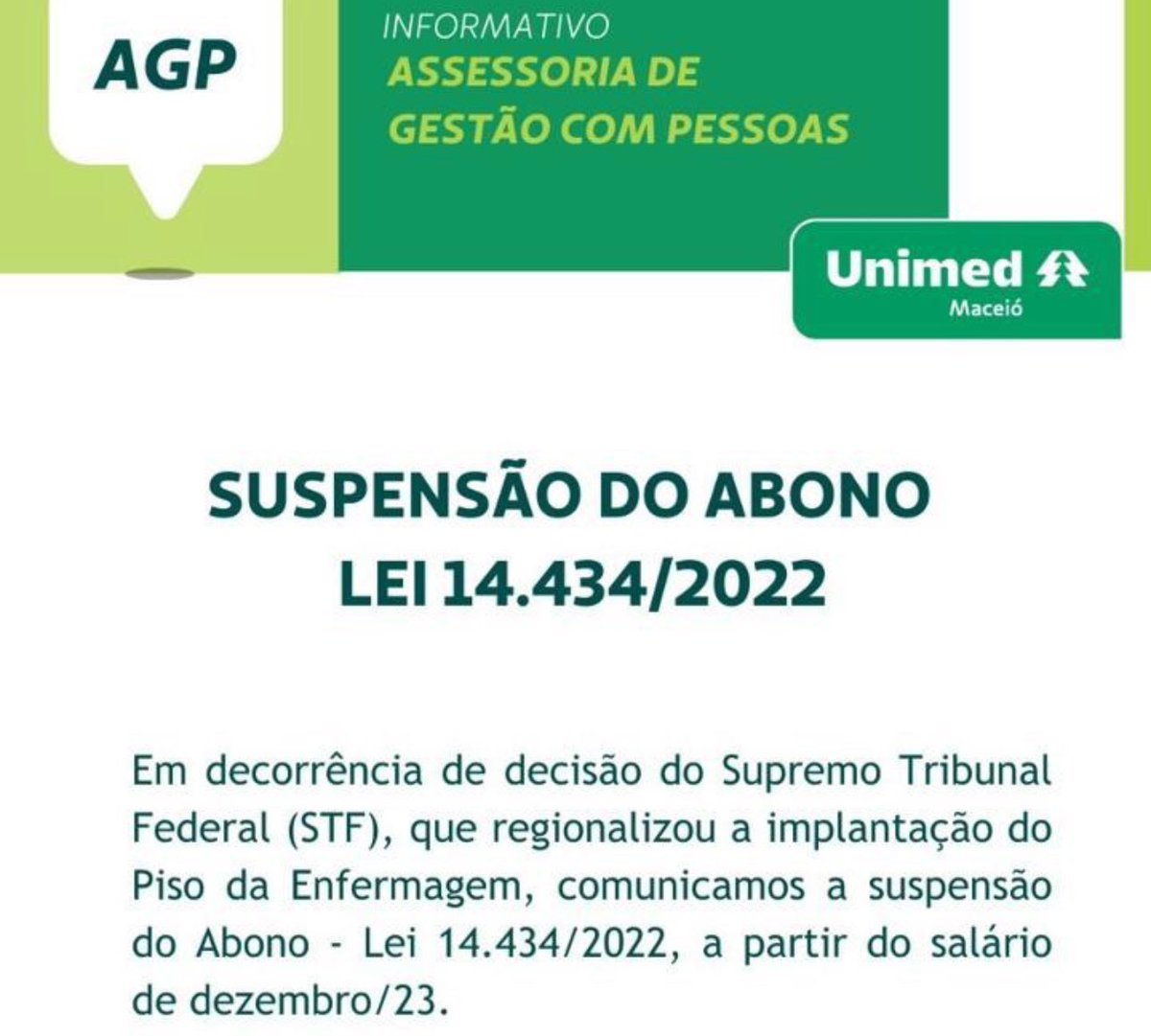 marcoswesleymw's tweet photo. Um fim de ano trágico para a enfermagem…
A estratégia era chamar de abono o piso e não fazer acordo antes da decisão do STF… estranhamente, parece até que já contavam com a decisão destruidora da justiça https://t.co/XTwP0Z2GRK